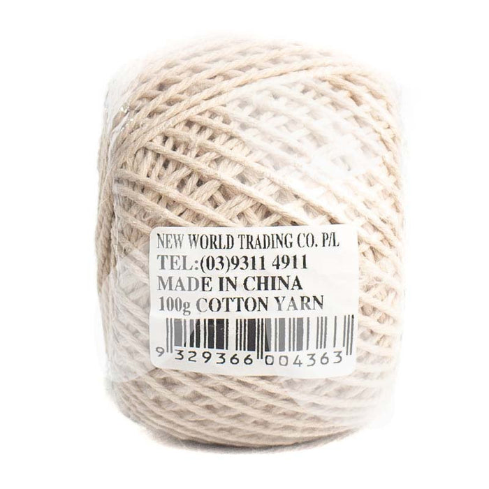 Kinua Flame - Peruvian 100% Organic Cotton Yarn Certified GOTS Undyed  Natural Color 100 Grams Bulky Weight
